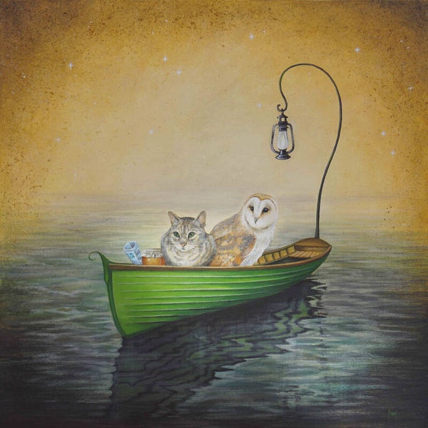 'In a Beautiful Pea Green Boat ' print.