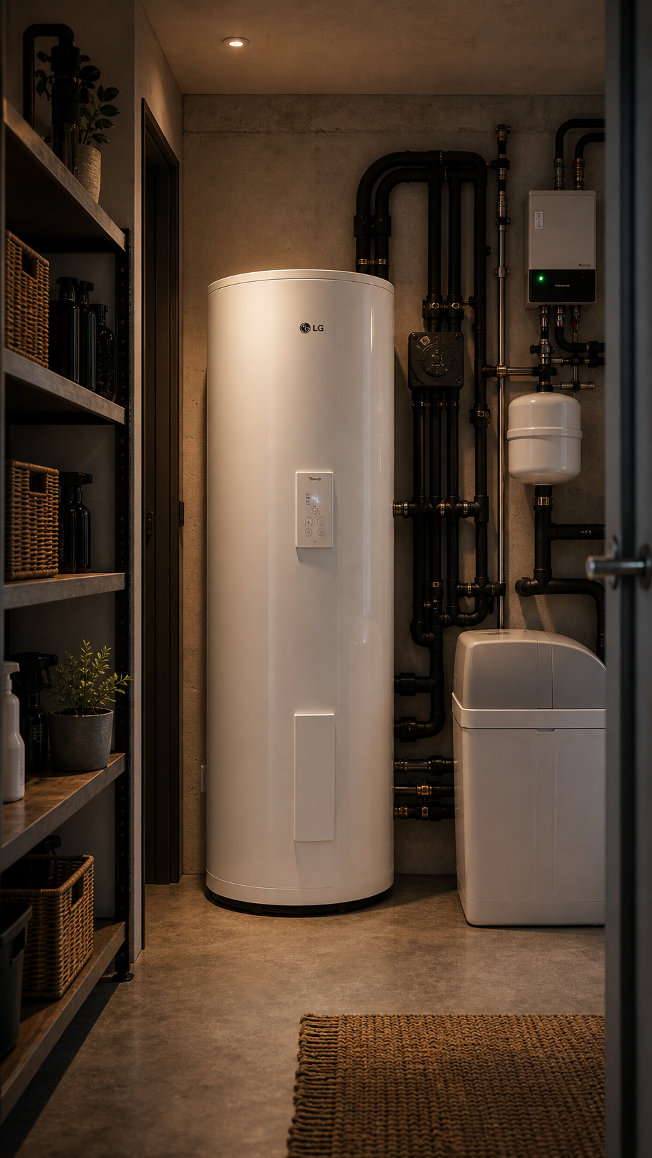 Warmtepompboiler installatie