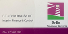 ErBo Interim Finance and Control website