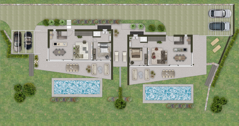 Grundriss Luxusvilla