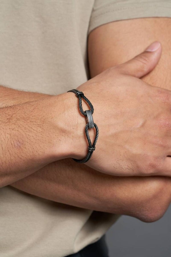 Bracelet noir homme
