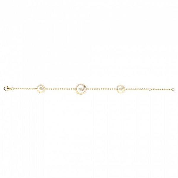 Bracelet Plaqué or jaune oxyde de zirconium