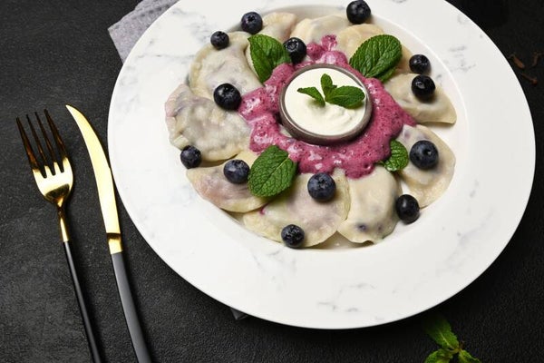 VARENYKY WITH BLUBERRY VEGAN