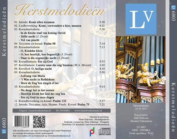 AUDIO CD Kerstmelodieen, Lenard Verkamman