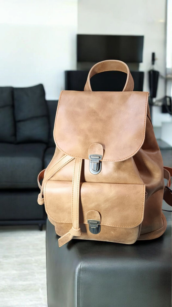 sac à dos Azalé camel