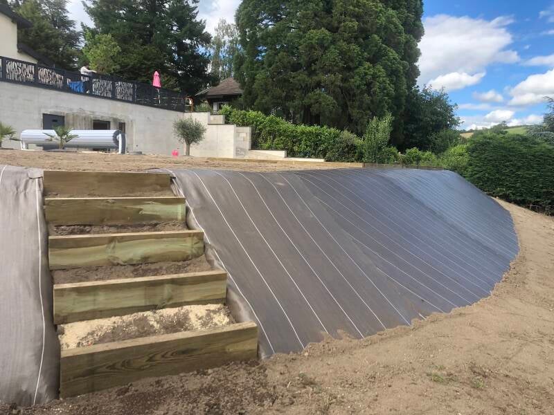 escalier en poutre bois