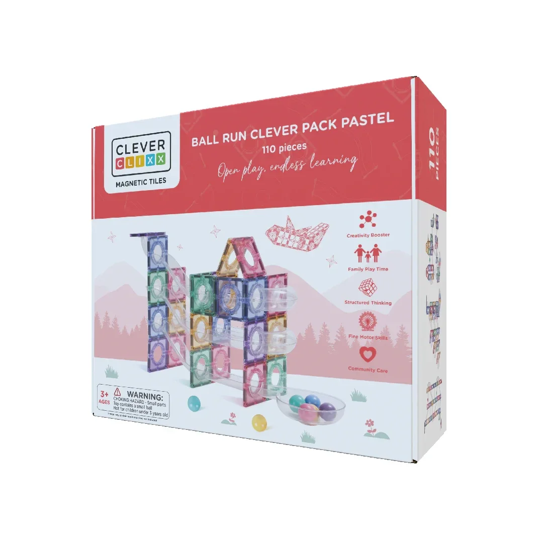 Cleverclixx - Ball Run Clever Pack Pastel | 110 Stuks