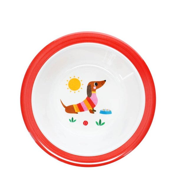 Rex London - Melamine Bowl voor kinderen zonnige worsthond