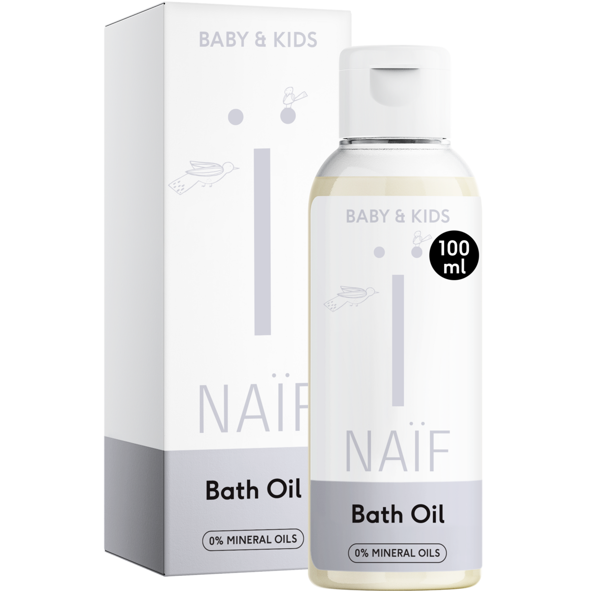 Naïf Milky Badolie voor Baby & Kids 100ml