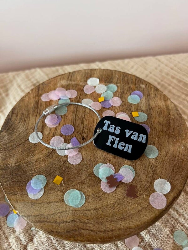 Gepersonaliseerde tassenhanger