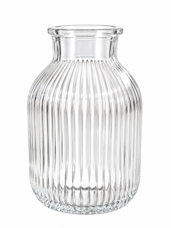 Vase en verre transparent – 14 cm