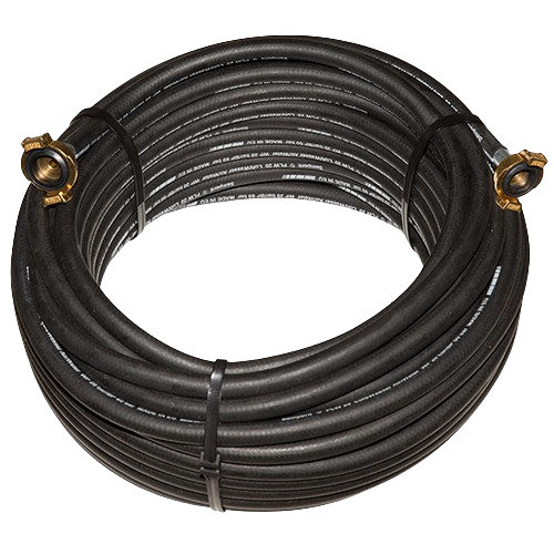 Tuyau d'air noir Lancy Ø13 équipé raccords GEKA 40ml