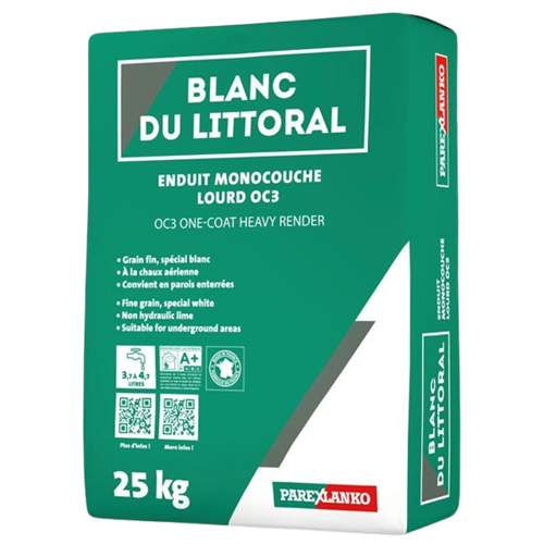 Parex Blanc du Littoral - Sac de 25kg