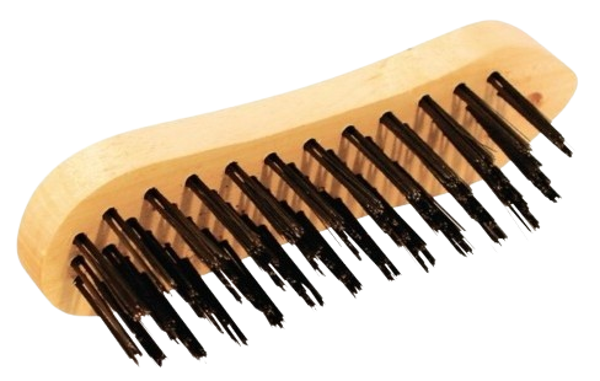Brosse metallique violon 5 rangs fil dur acier