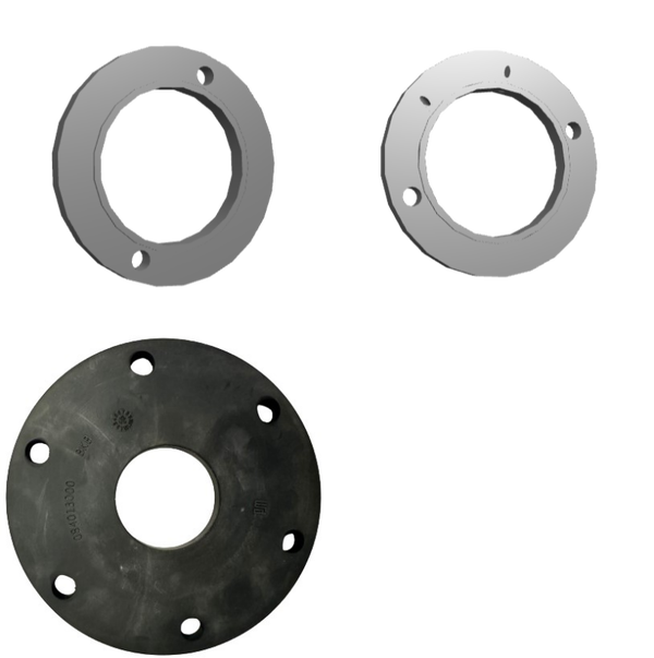 Kit joints étanchéité avec bagues de serrage pour trémie vis Putzmeister