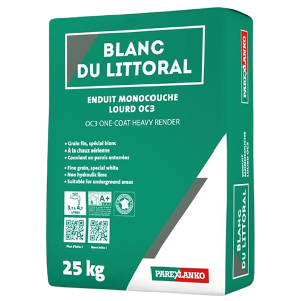Parex Blanc du Littoral - Sac de 25kg