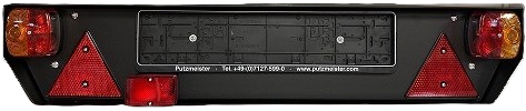 Rampe de feux arrières PM2 12V Putzmeister