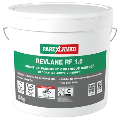 Parex Revlane RF 1.6 (Ribbé Fin) - Seau de 25kg