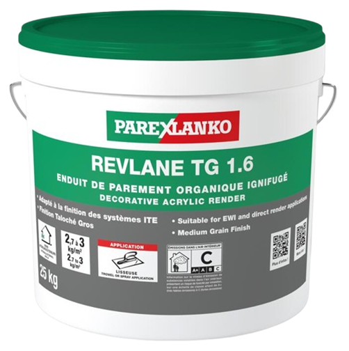 Parex Revlane TG 1.6 (Taloché Gros) - Seau de 25kg