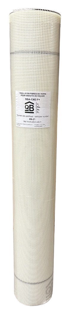 Trame certifie en fibre de verre maille 4x4 50m2