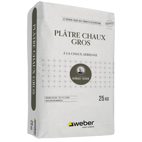 Plâtre chaux gros (Weber MPC G) - Sac de 25kg