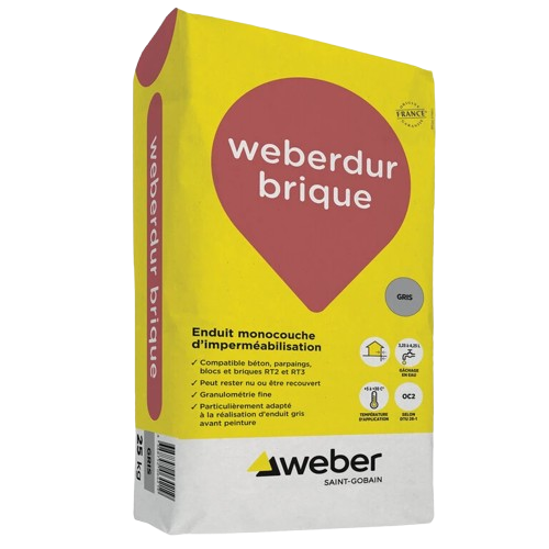Weberdur brique - Sac de 25kg