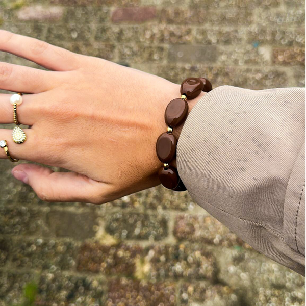 Armband noël bruin