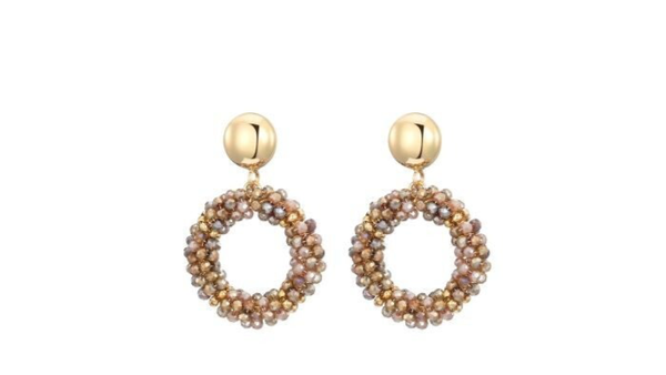 Oorbel Rose Camel
