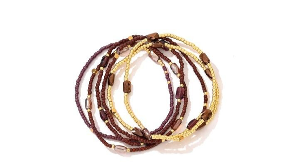 Elastiek armbandjes bordeaux