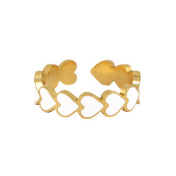 Hartjes ring wit