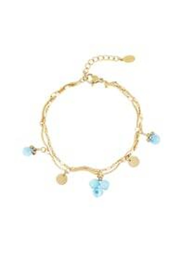 Kraal armbandje blauw