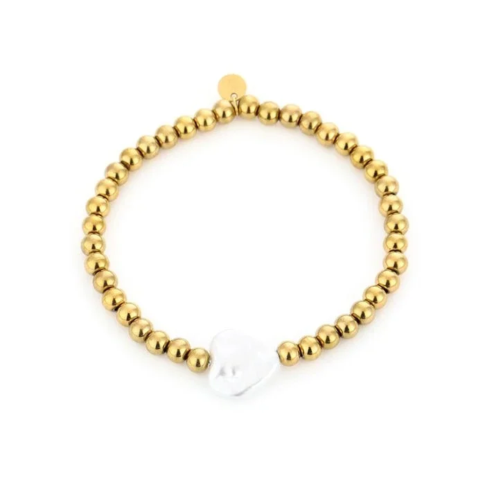 Elastiek armband hart