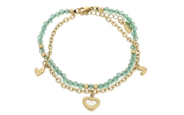 Armbandje kraal groen