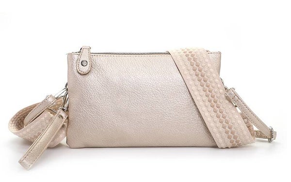 Schoudertasje champagne