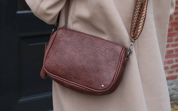 Schoudertasje donker bruin