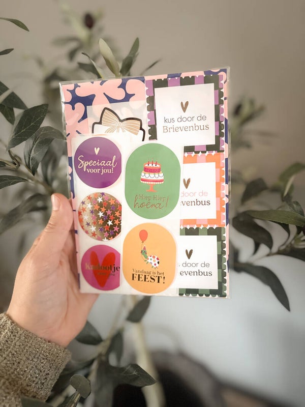 Sticker pakketje kleur