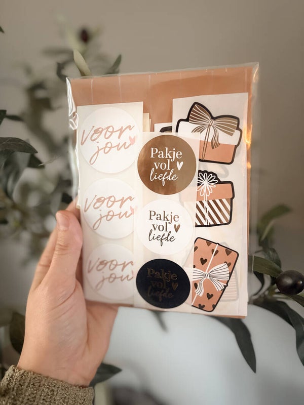 Sticker pakketje neutraal