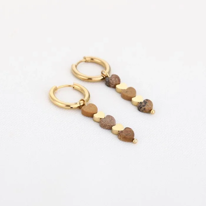 Hartjes oorbellen (lang)