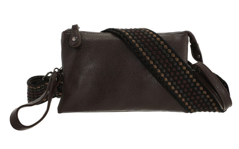 Schoudertasje donker bruin