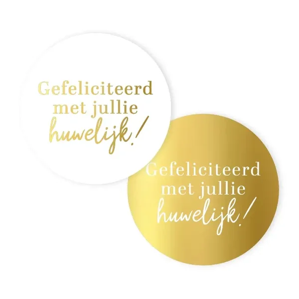 Gefeliciteerd met jullie huwelijk