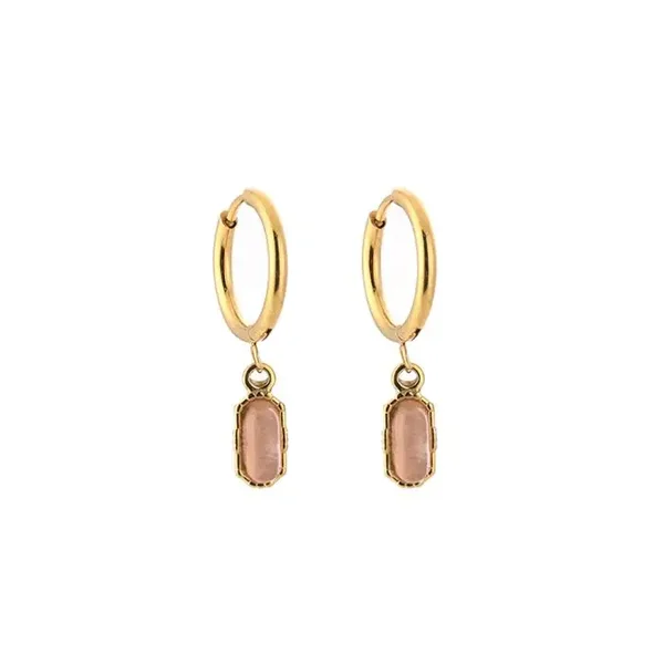 mini roze hoops