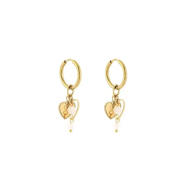 mini heart hoops wit