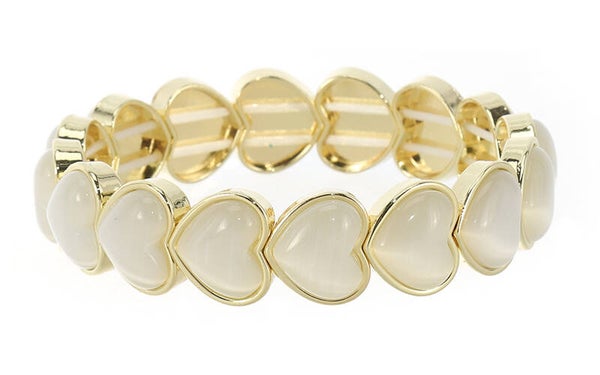 Hart armband offwhite
