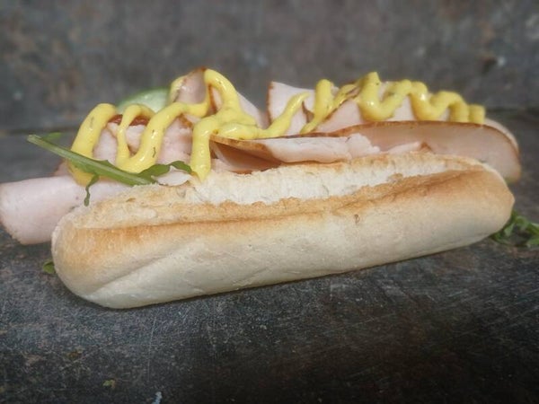 Luxe stokbroodje "bruin "  kipfilet
