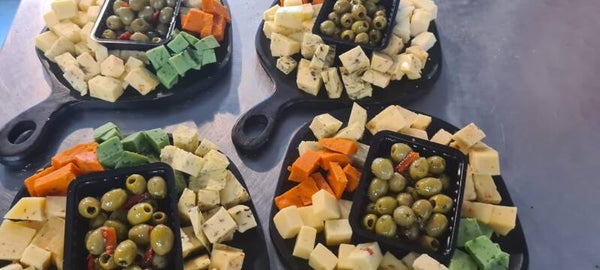 Kaasplankje met olijfjes