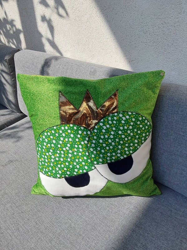 Zierkissenbezug "Froschkönig"