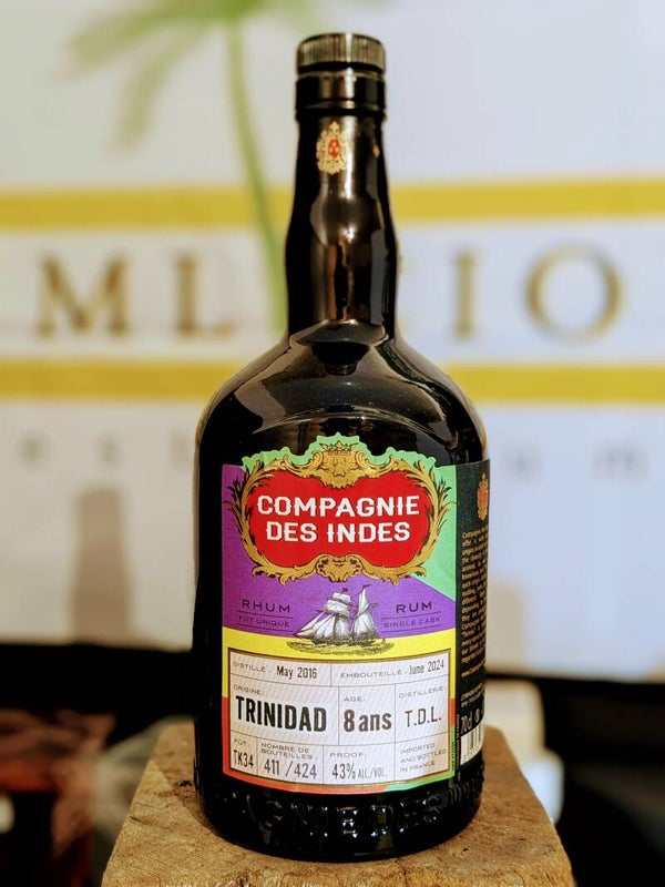 Single Sample Rum #45 - Compagnie Des Indes Trinidad 8Y T.D.L 43% 3cl