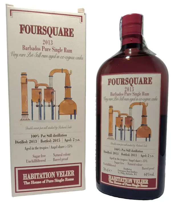 Foursquare - Velier 2013 b.2015 2Y  - With Box 64% 70cl