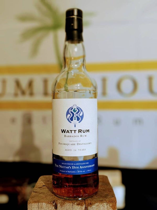 Single Sample Rum #13 - Foursquare Watt Rum 15th Anniversary The Nectar 2007 b.2021 14Y 57.2% 3cl