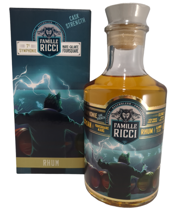 Famille Ricci - 7ème Symphonie Cask Strength - Foursquare / Marie Galante - With Box 69% 50cl